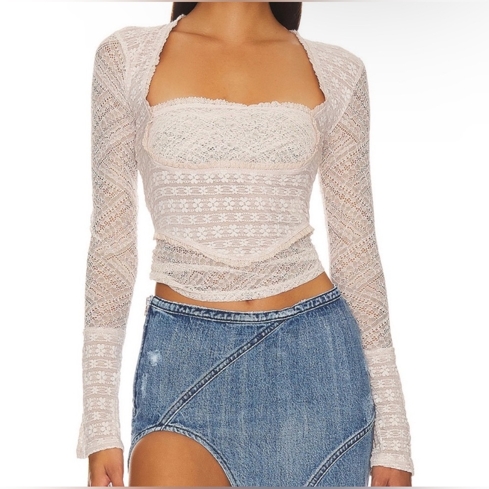 Free People My Party Lace Top
